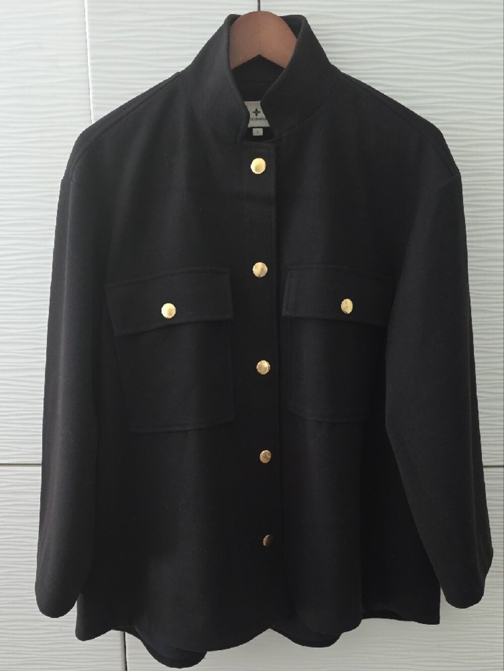Tuckernuck Black Marant Jacket with Gold Buttons - Picture 3 of 7